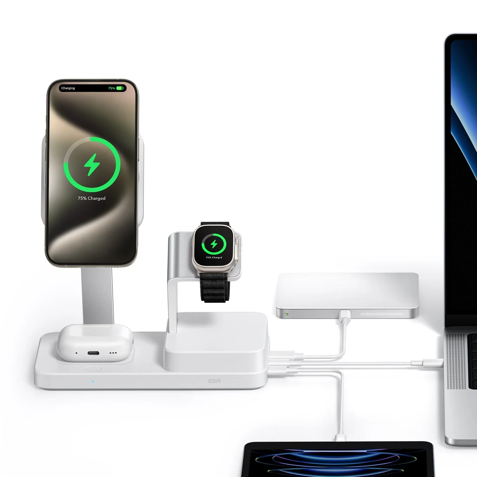 100W 6-in-1 Charging Station with MagSafe + CryoBoost - EU Plug - Image 3