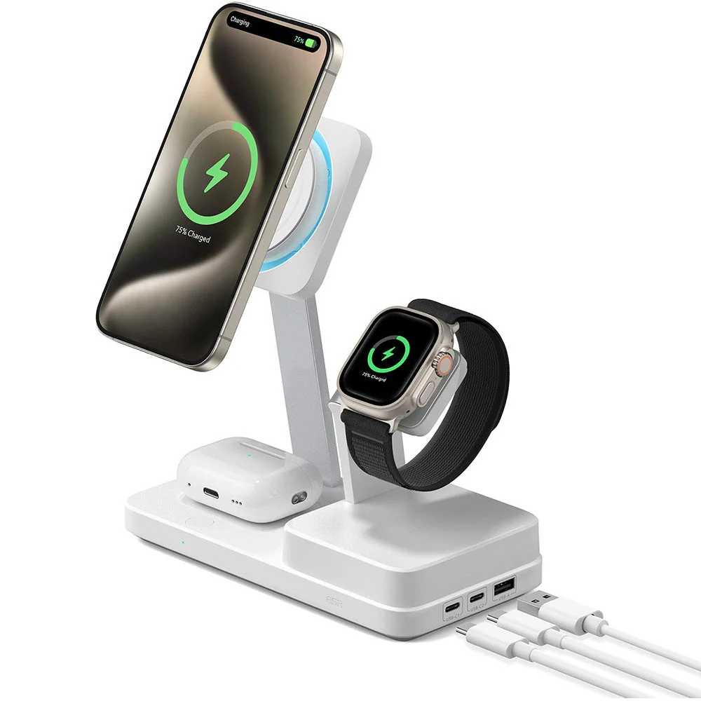 100W 6-in-1 Charging Station with MagSafe + CryoBoost - EU Plug - Image 4