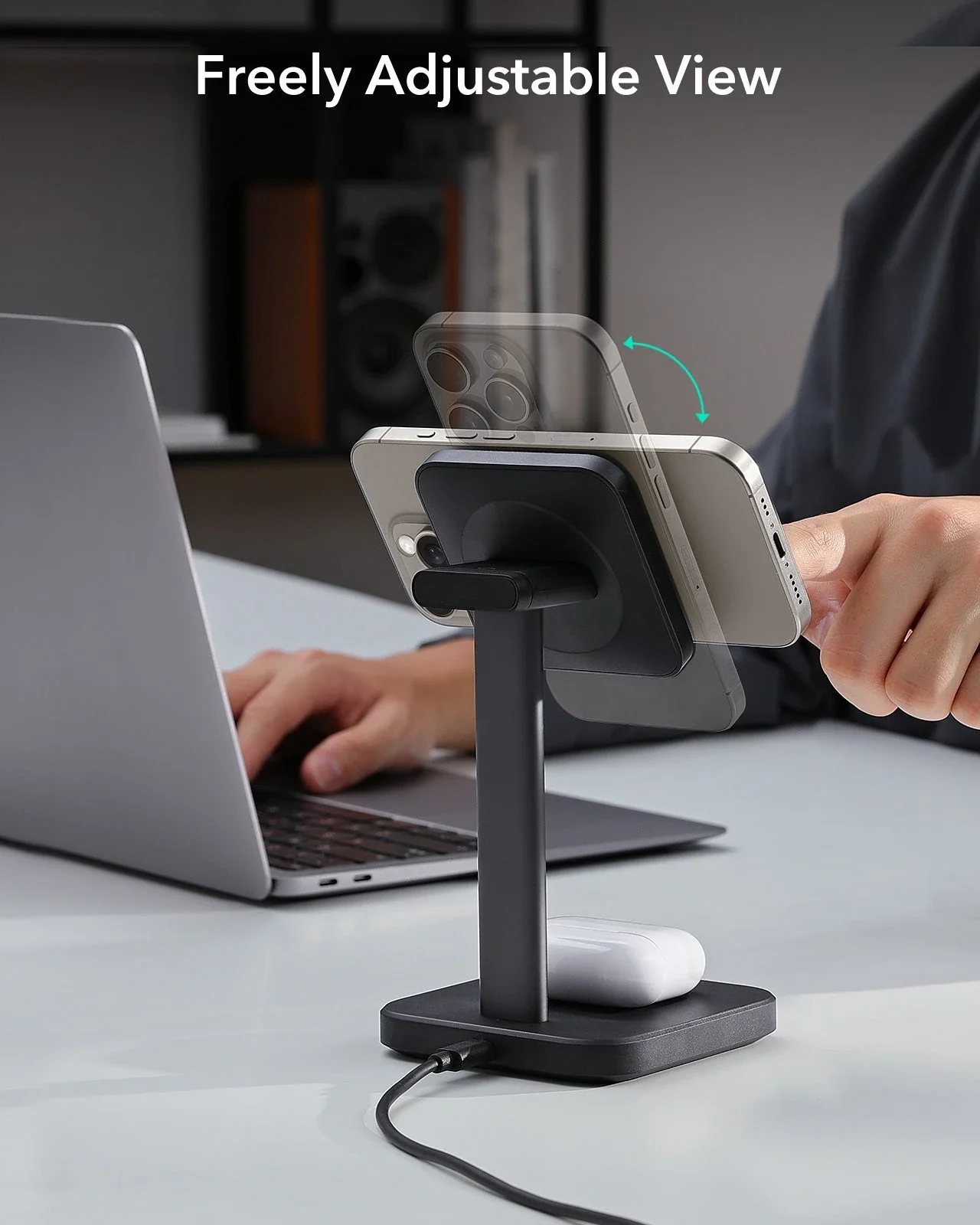 2-in-1 Watch Wireless Charging Set (HaloLock) - White - AU PLUG - Image 11