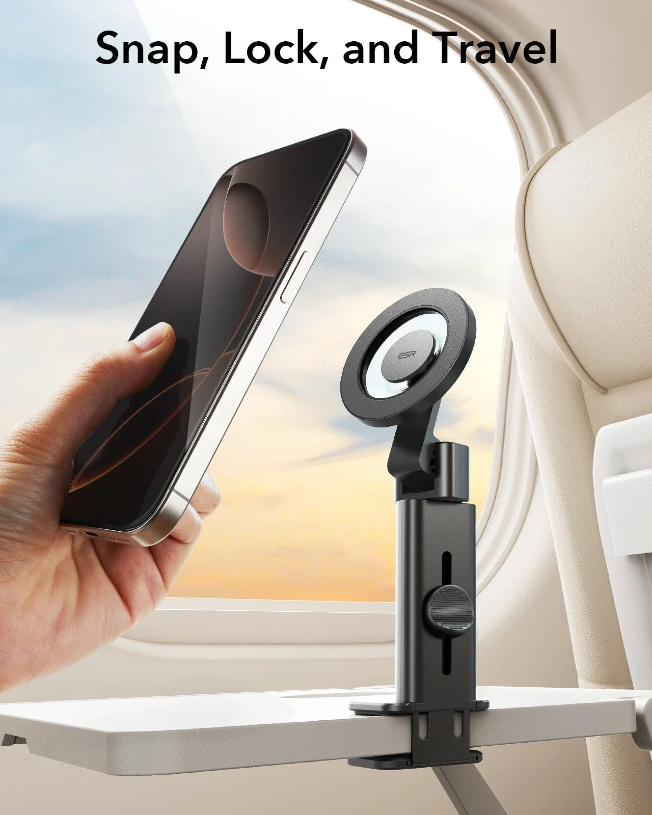 Airplane Phone Holder Mount (HaloLock) - Pink - Image 4