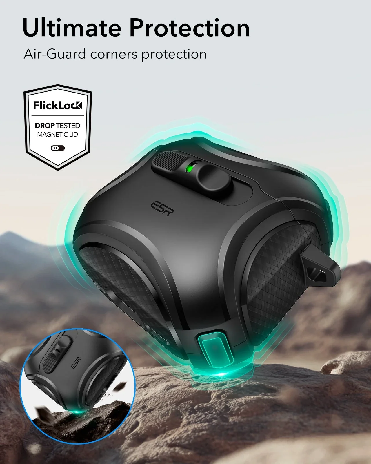 AirPods 4 Cyber FlickLock Case (HaloLock) - Silver - Image 7