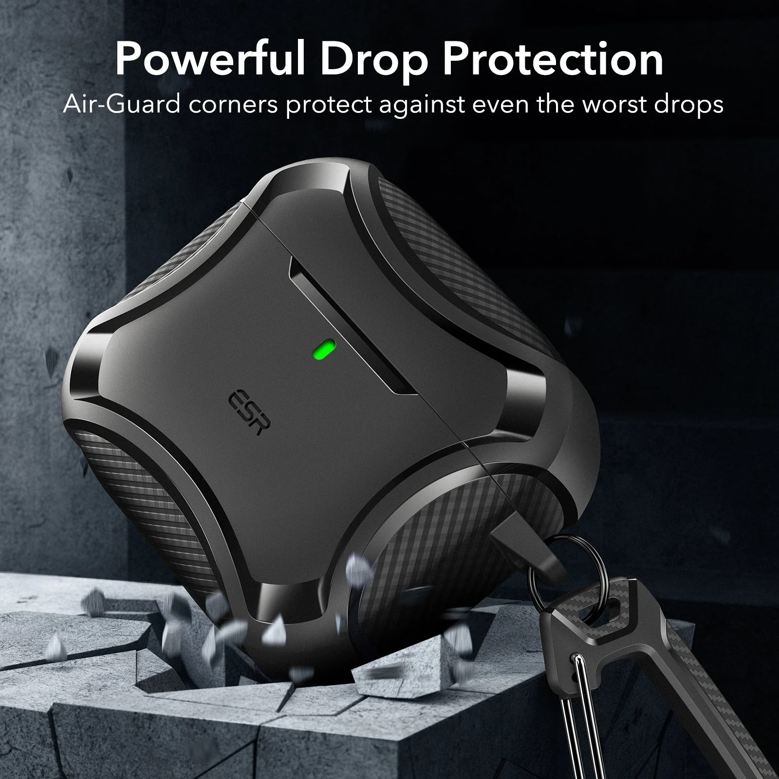 AirPods 4 Cyber Tough Case (HaloLock) - Dark Blue - Image 5
