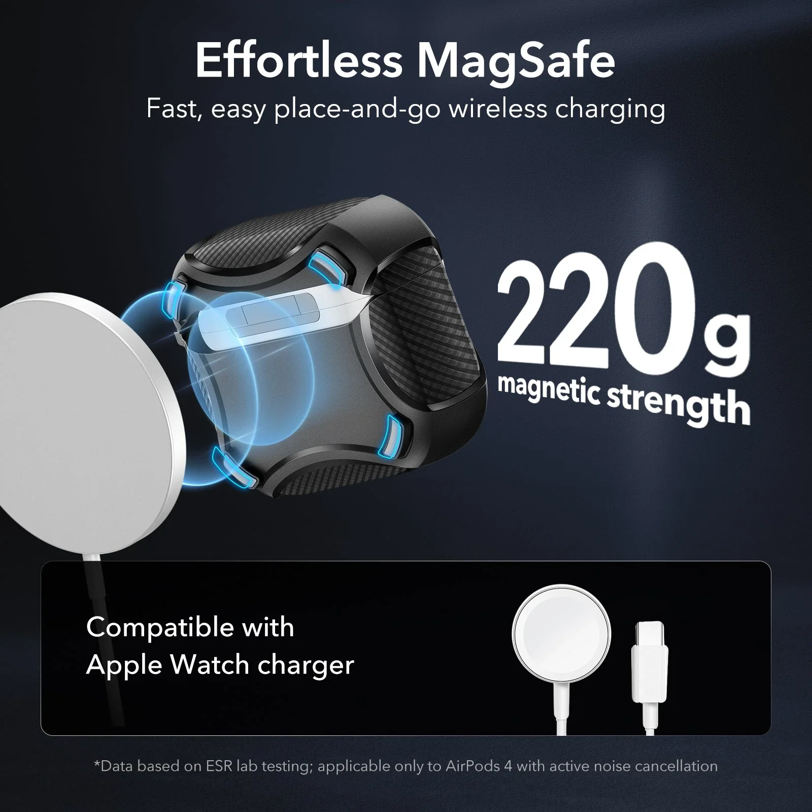 AirPods 4 Cyber Tough Case (HaloLock) - Red - Image 9