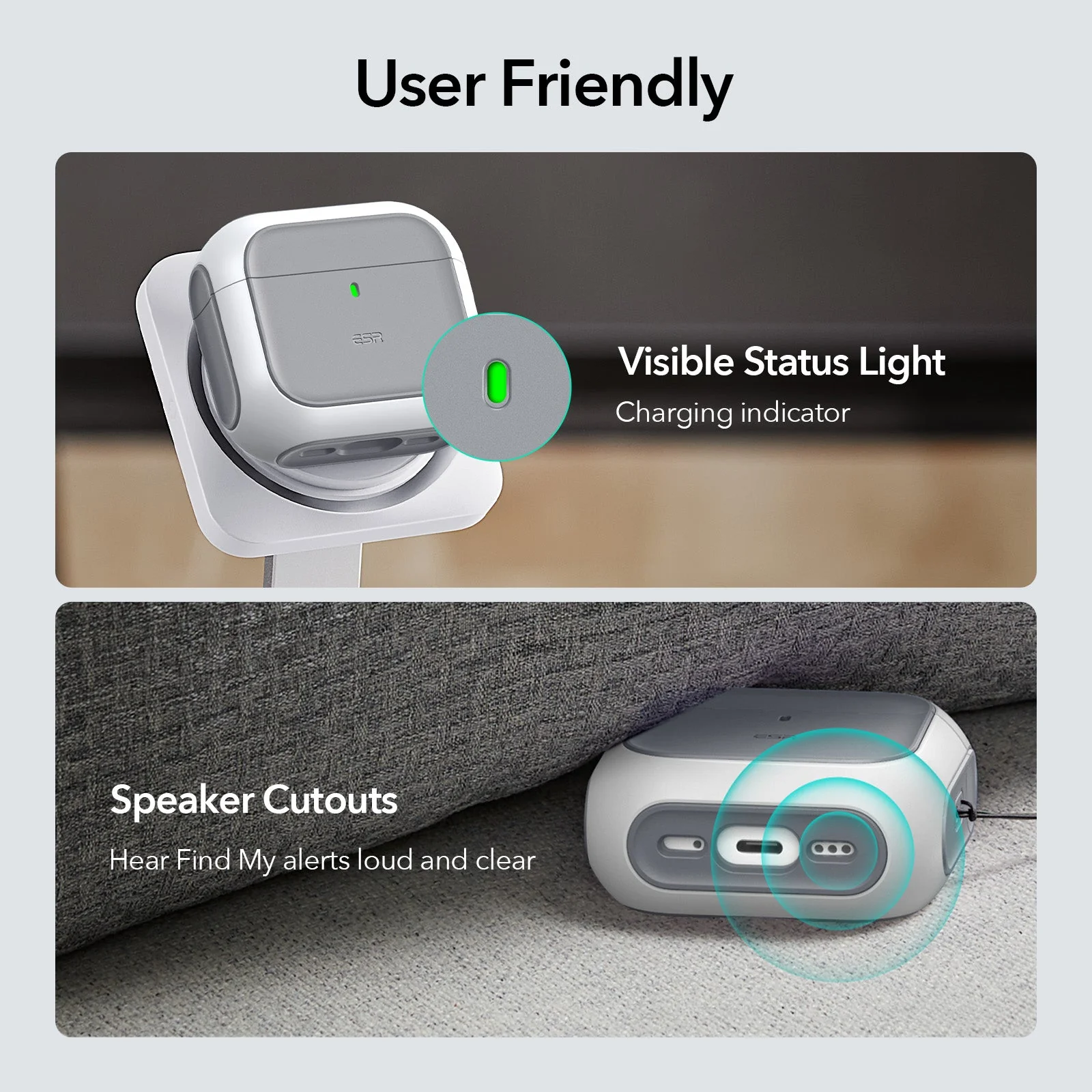 AirPods 4 Orbit Hybrid Case (HaloLock) - White - Image 8