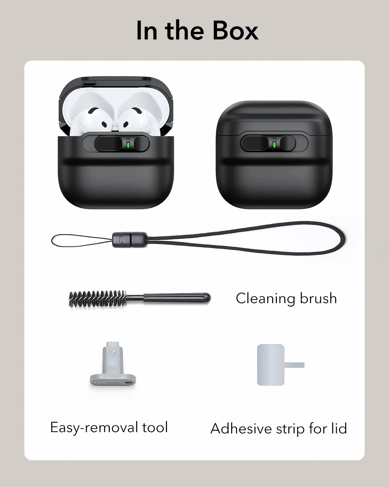AirPods 4 Pulse FlickLock Case (HaloLock) - Black - Image 10