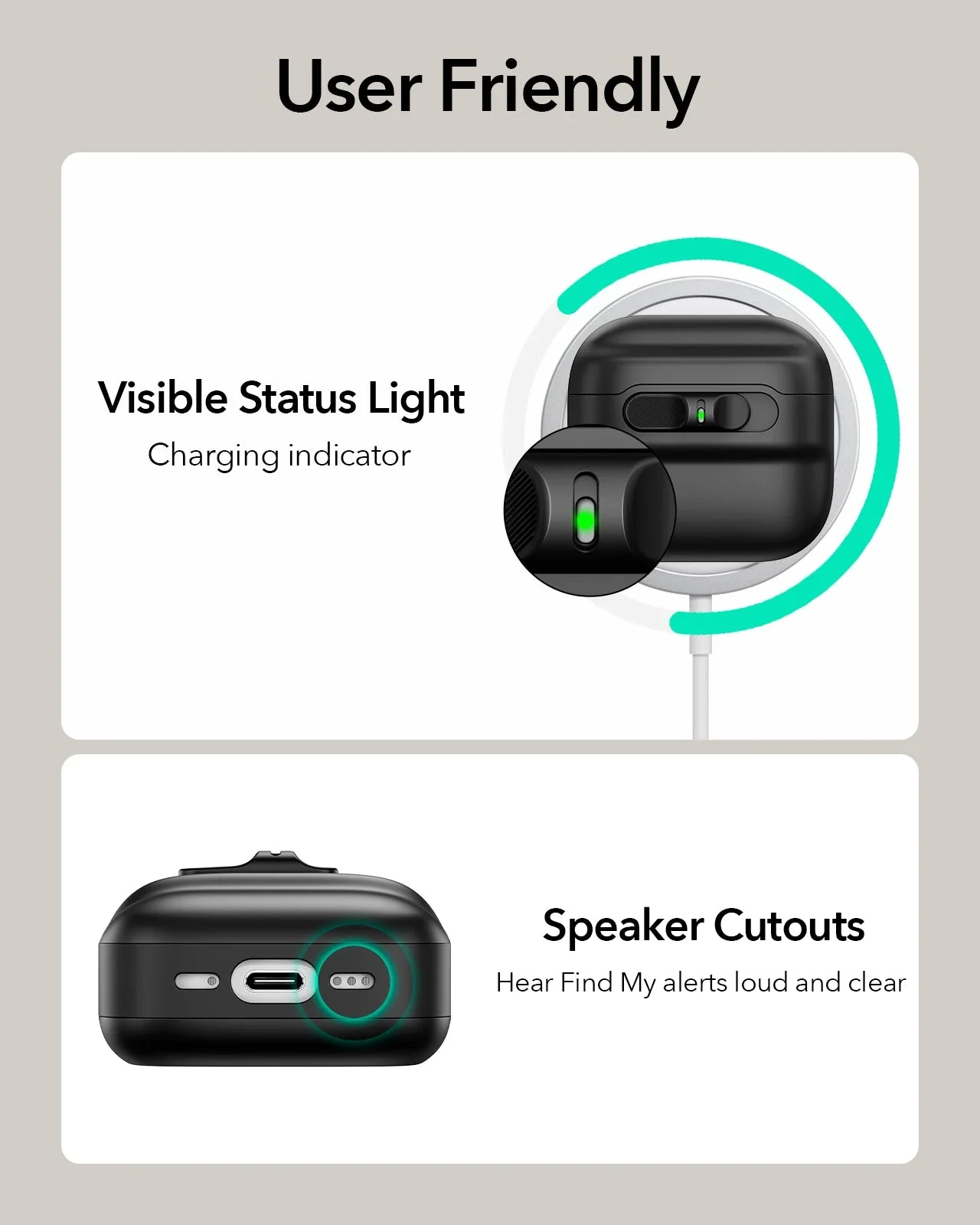 AirPods 4 Pulse FlickLock Case (HaloLock) - Black - Image 9