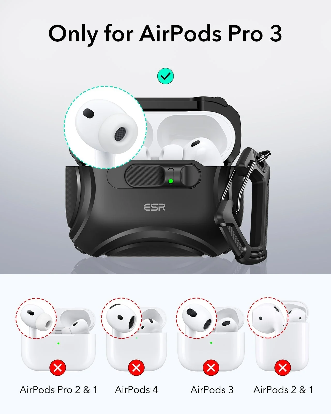 25W CryoBoost Foldable 3-in-1 Magnetic Charger and AirPods Pro 3 Cyber FlickLock Case Bundle– EU Plug-Black - Image 10