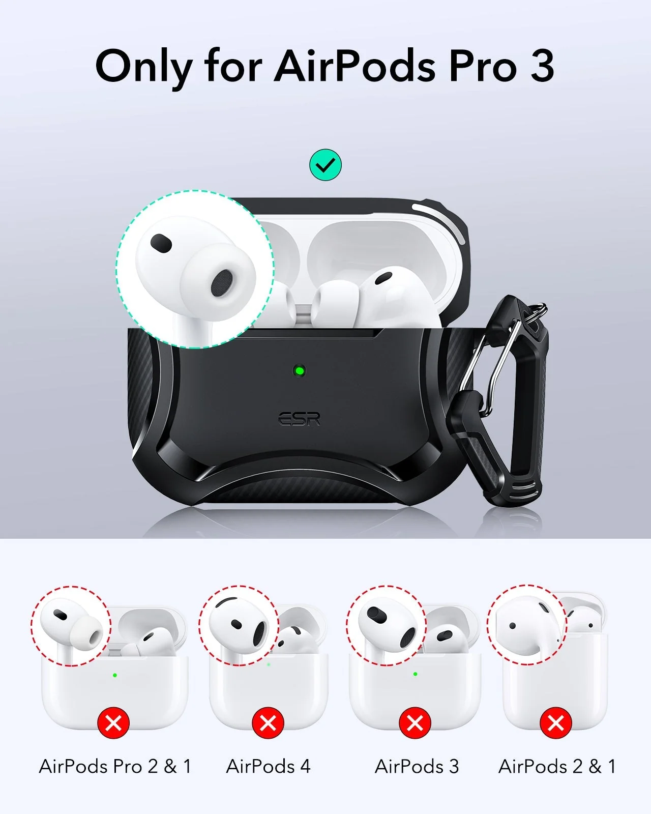 25W CryoBoost Foldable 3-in-1 Magnetic Charger & AirPods Pro 3 Cyber Tough Case Bundle – EU Plug-Black - Image 10