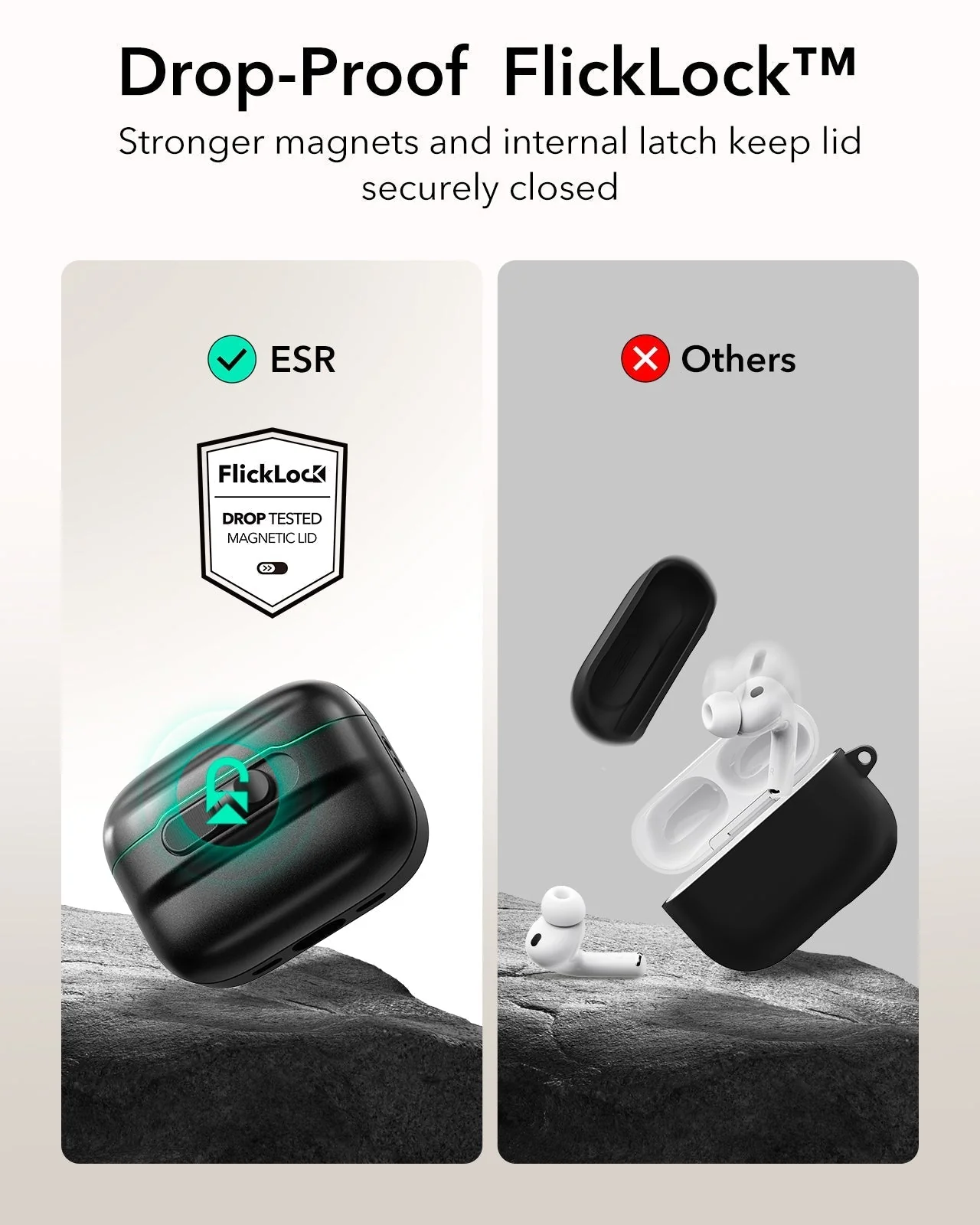 25W CryoBoost Foldable 3-in-1 Magnetic Charger and AirPods Pro 3 Pulse FlickLock Case Bundle – US Plug-Black - Image 12