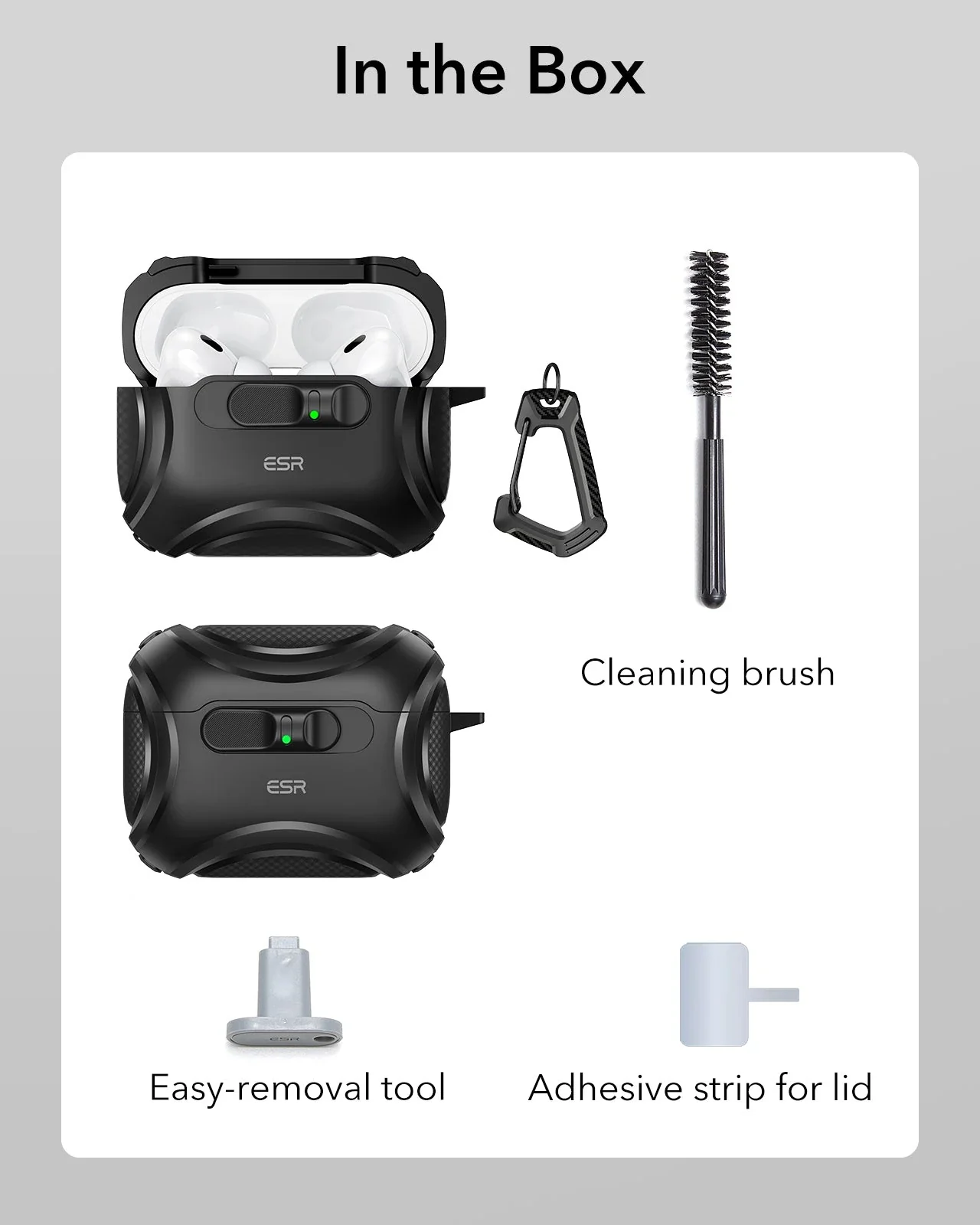 AirPods Pro 3 Cyber FlickLock Magnetic Case - Black - Image 10