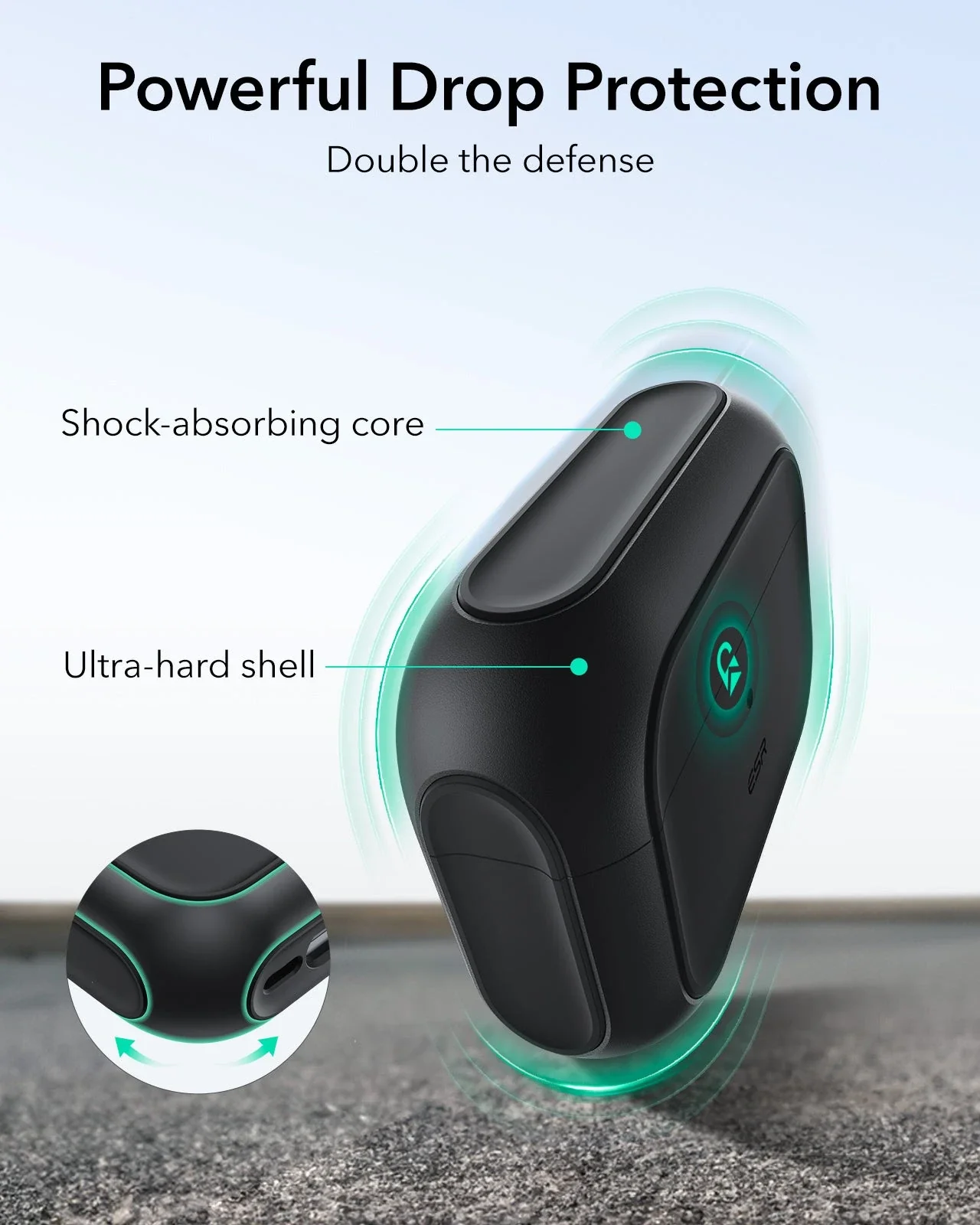 AirPods Pro 3 Orbit Hybrid Magnetic Case - Black - Image 7