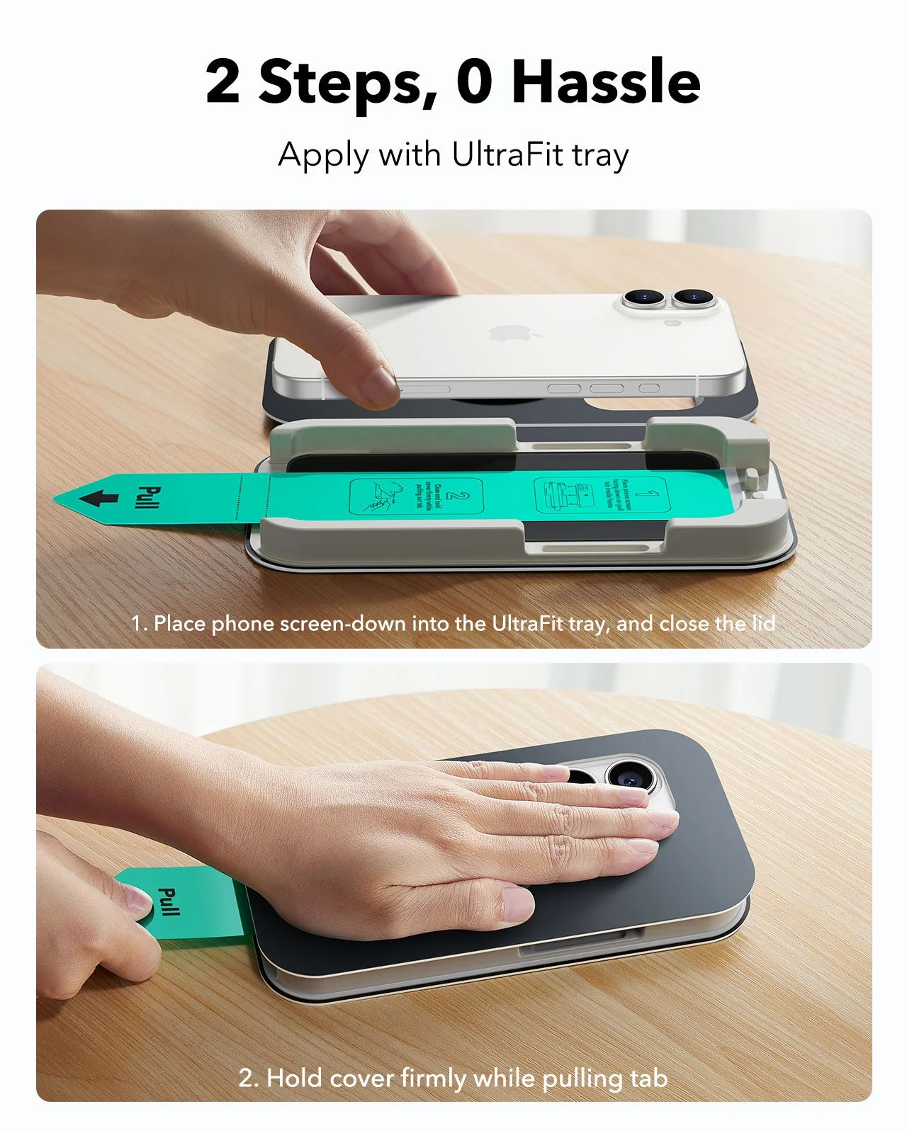 iPhone 16/15 UltraFit Classic Privacy Screen Protector - 3 Pack - Image 4