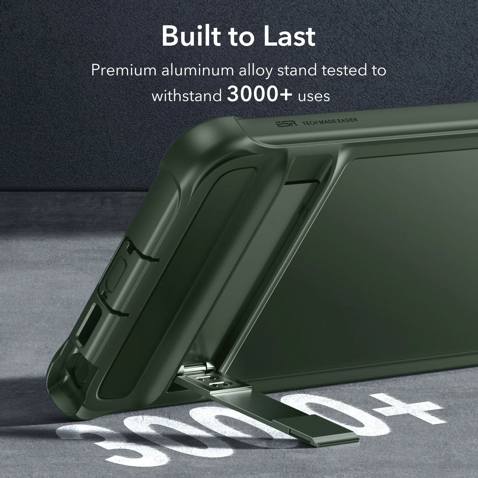 Galaxy S24 Ultra Armor Kickstand Case - Frosted Green - Image 7