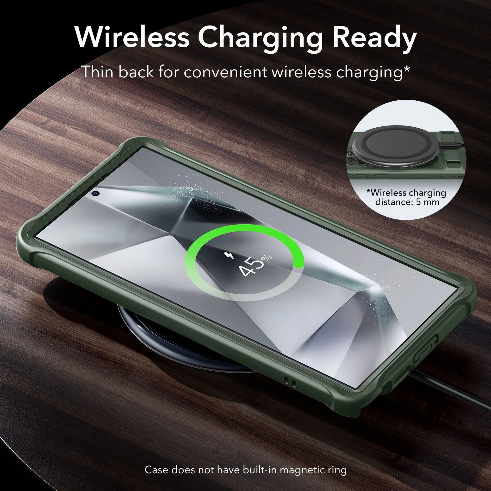 Galaxy S24 Ultra Armor Kickstand Case - Frosted Green - Image 8