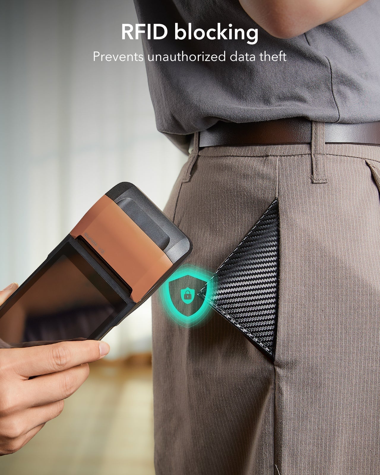 Geo Wallet with Find My - Black Carbon Fiber - Image 8