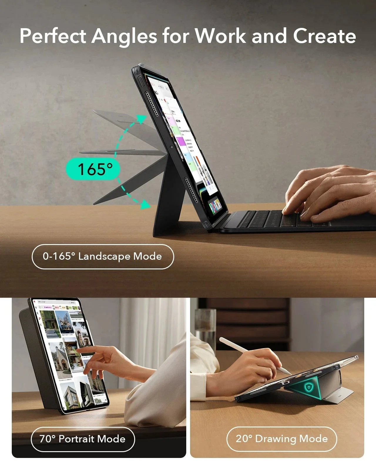iPad Pro 13" (2025) Shift Keyboard Case (Detachable) - US Layout - Dark Gray - Image 5