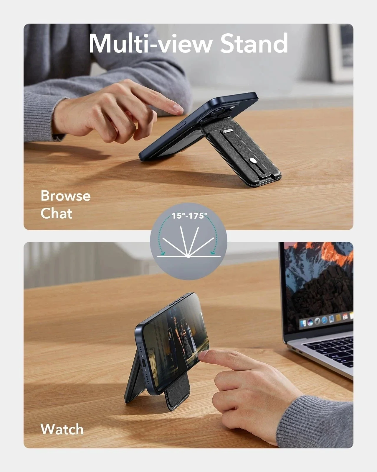 Grip Wallet Stand (HaloLock) - Desert Titanium - Image 5