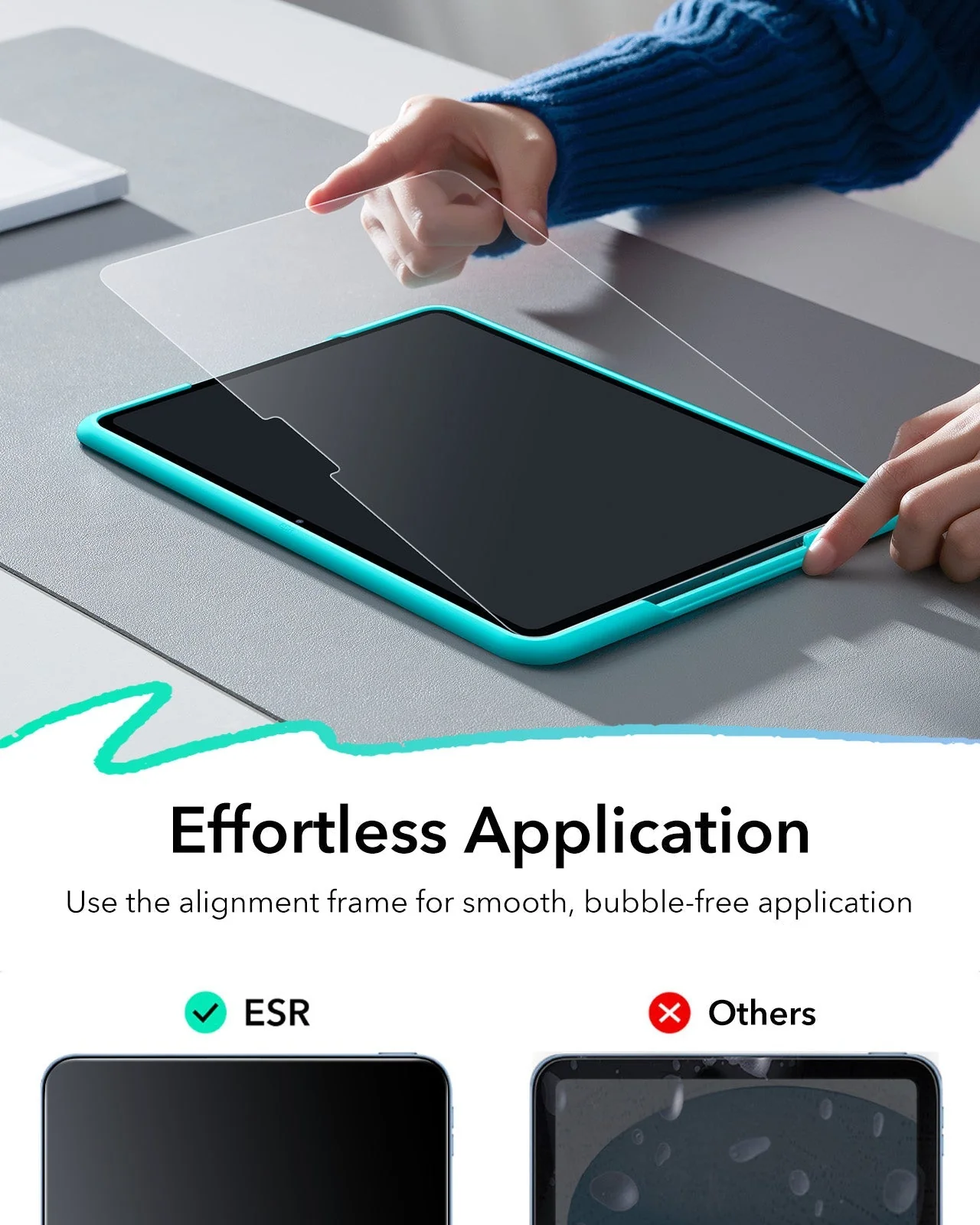 iPad 11" (A16, 2025) Paper-Feel Tempered Glass Screen Protector - 2 Pack - Image 4