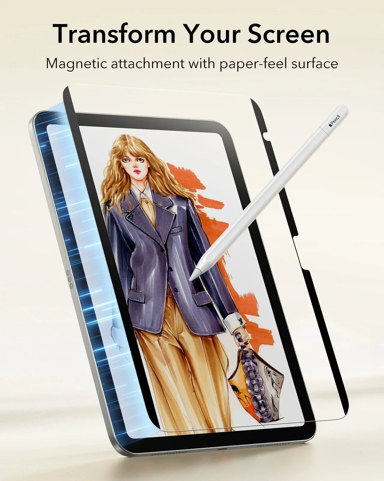 iPad 11" (A16, 2025) Rebound Magnetic Keyboard Case and Paper-Feel Screen Protector Bundle-US Layout-Black - Image 19