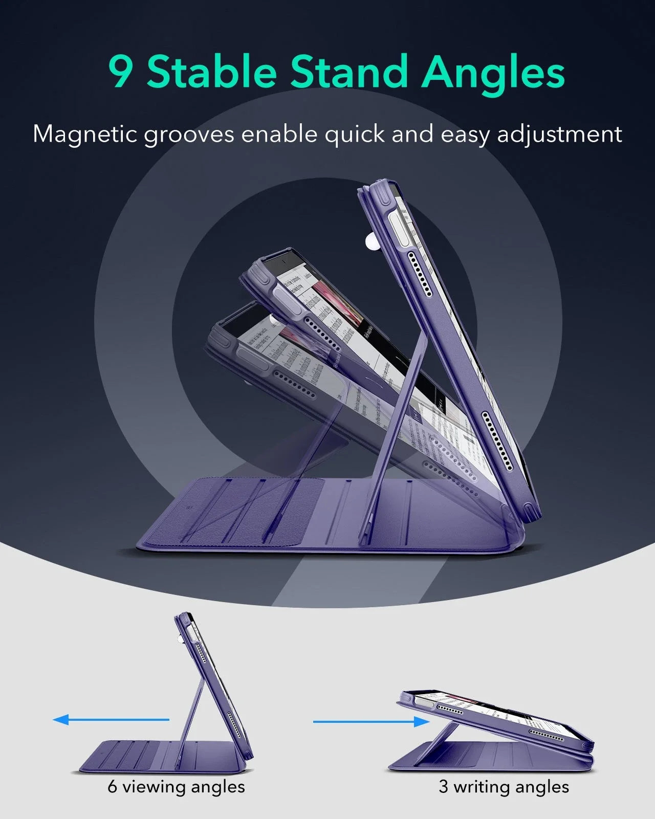 iPad 11" (A16, 2025) Shift Magnetic Case - Purple - Image 8