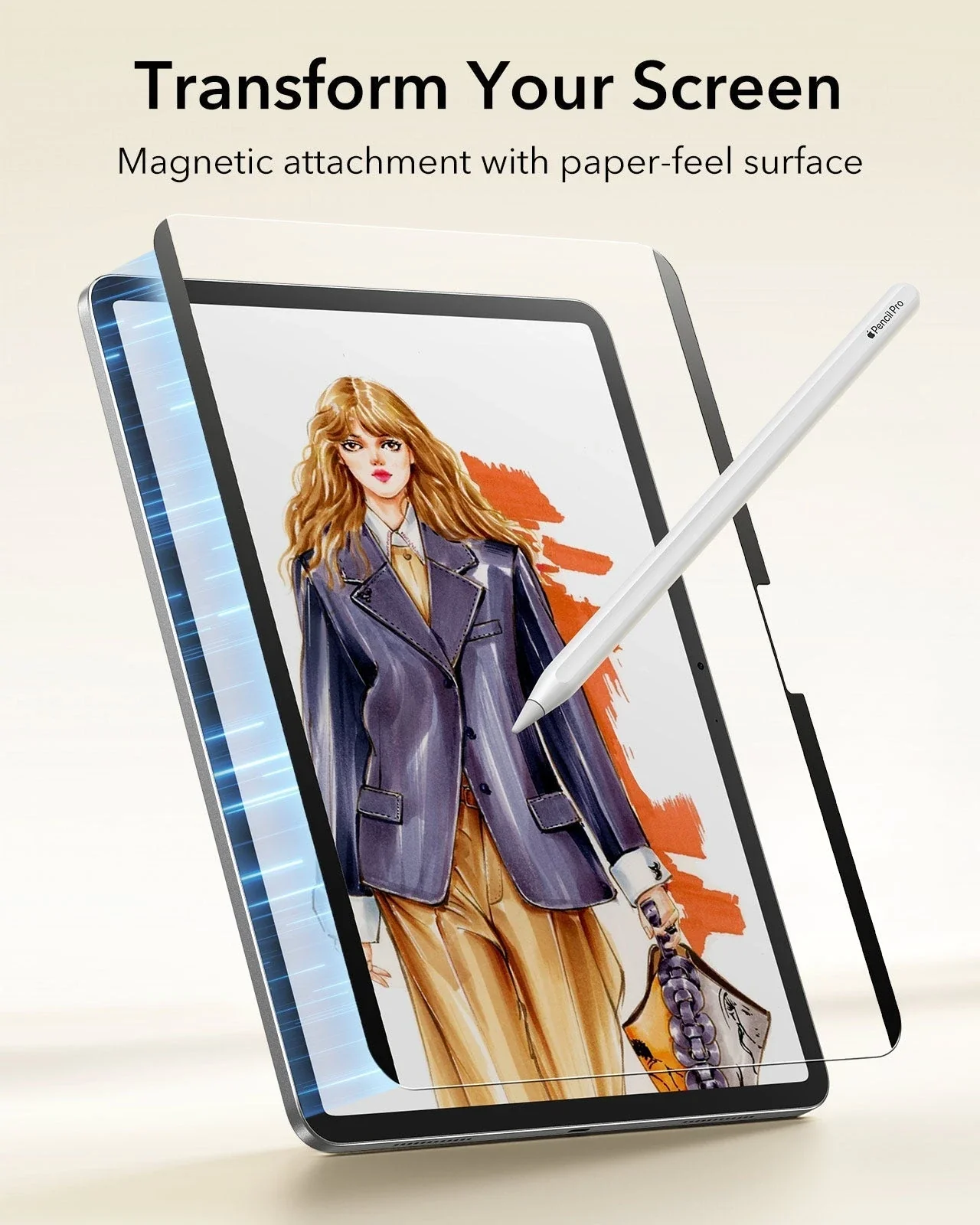 iPad Air 11” (2025) Rebound Magnetic Keyboard Case 360 Protection Paper-Feel Bundle-US Layout-Black - Image 11