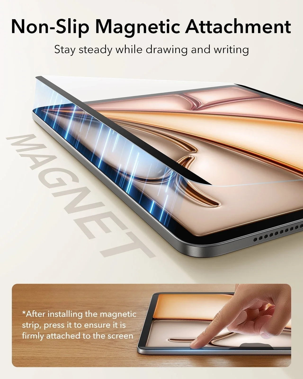 iPad Air 11” (2025) Rebound Magnetic Keyboard Case 360 Protection Paper-Feel Bundle-US Layout-Black - Image 14