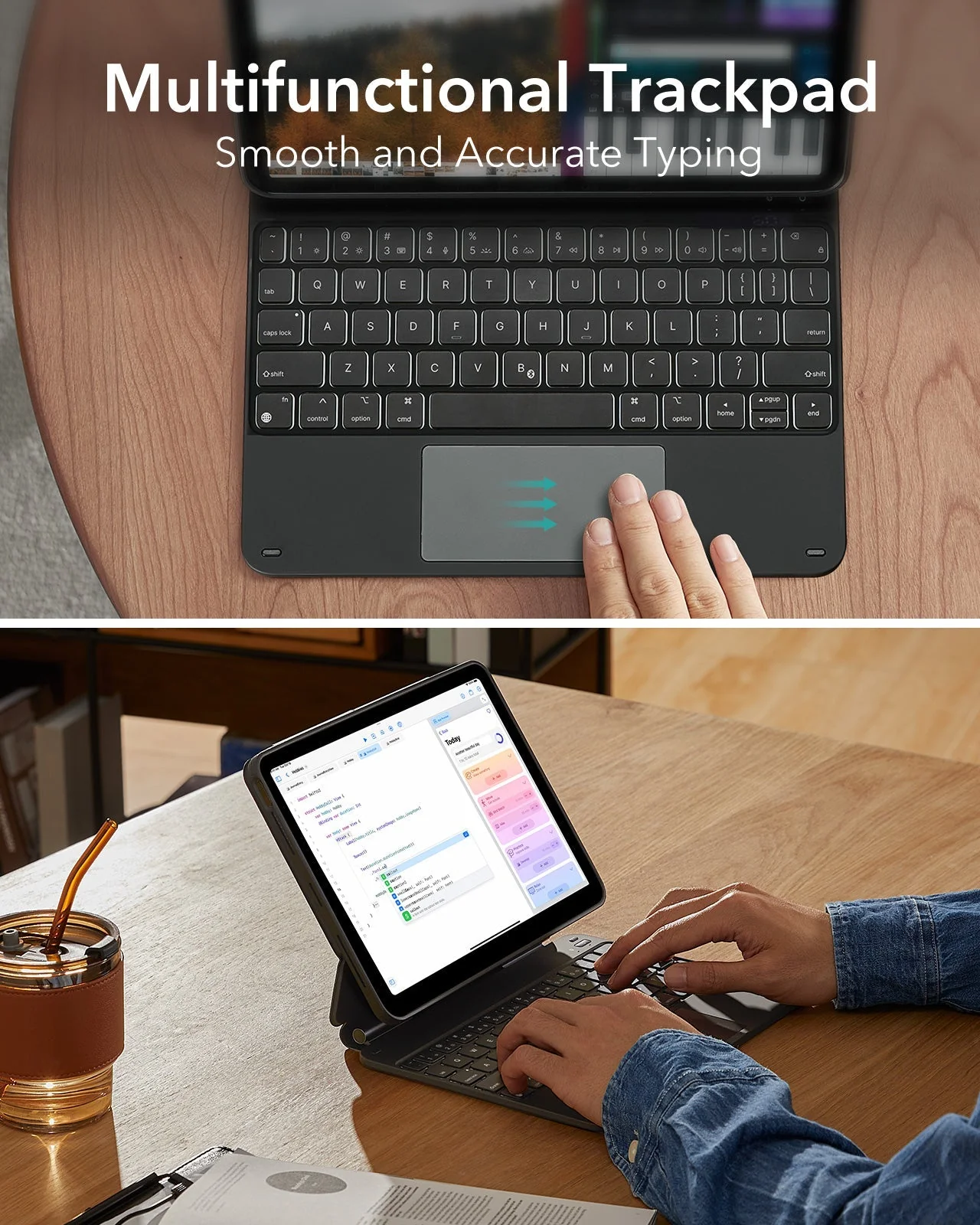 iPad Air 11” (2024) Rebound Magnetic Keyboard Case 360 - US Layout-Purple - Image 6