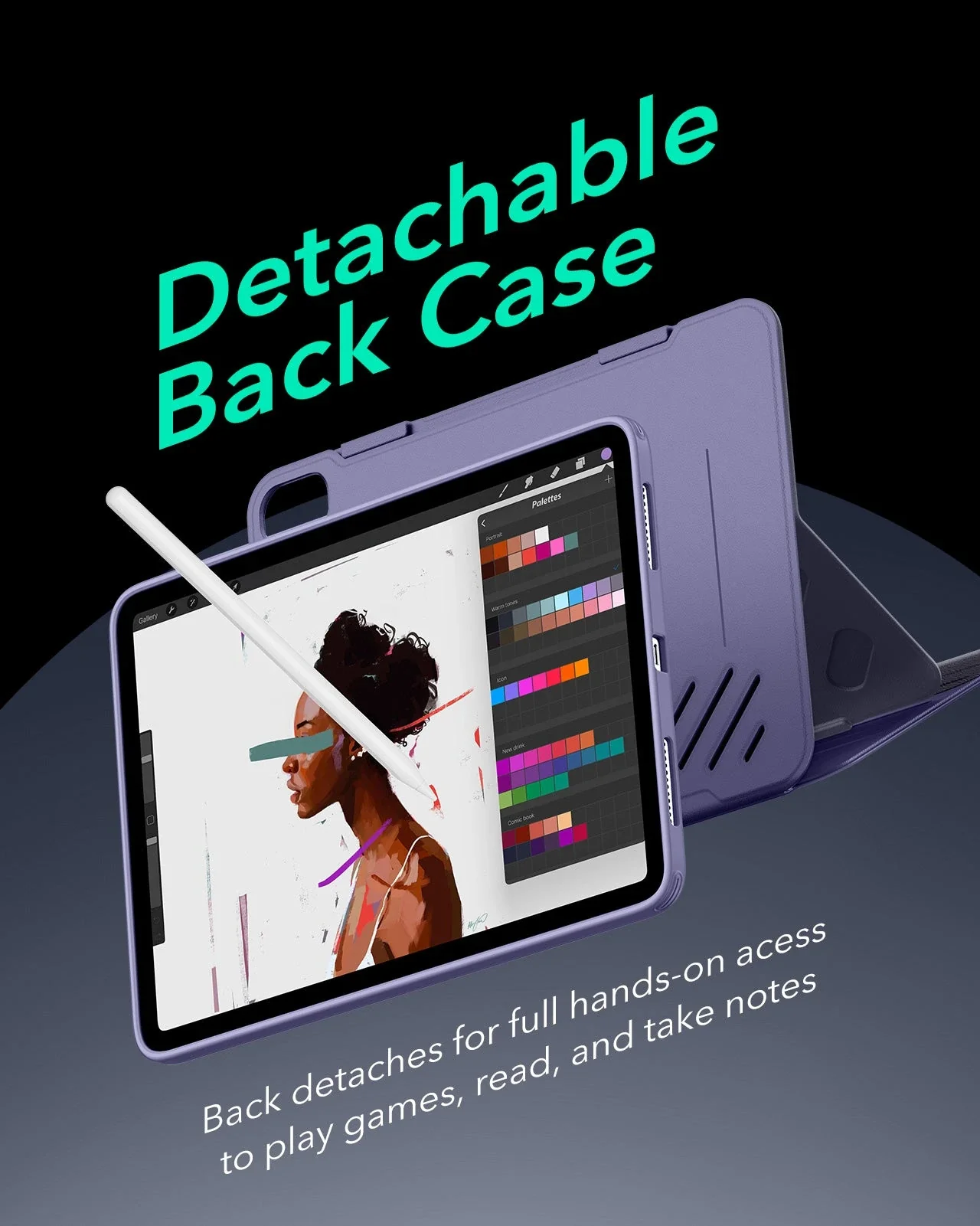 iPad Air 11" (2024), Air 10.9" (5th/4th Gen) Shift Magnetic Case - Purple - Image 5