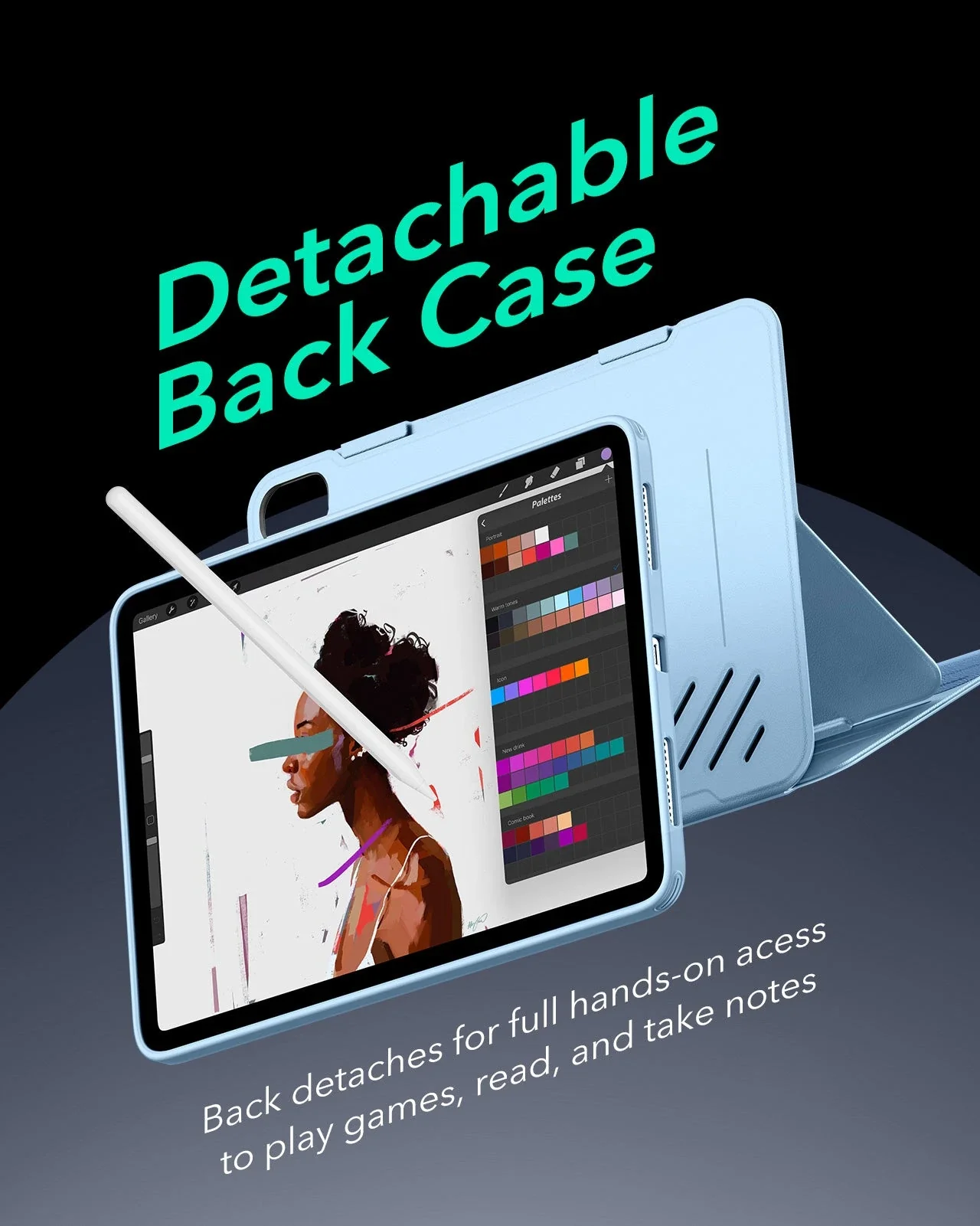 iPad Air 13" (2025) Shift Magnetic Case - Blue - Image 5
