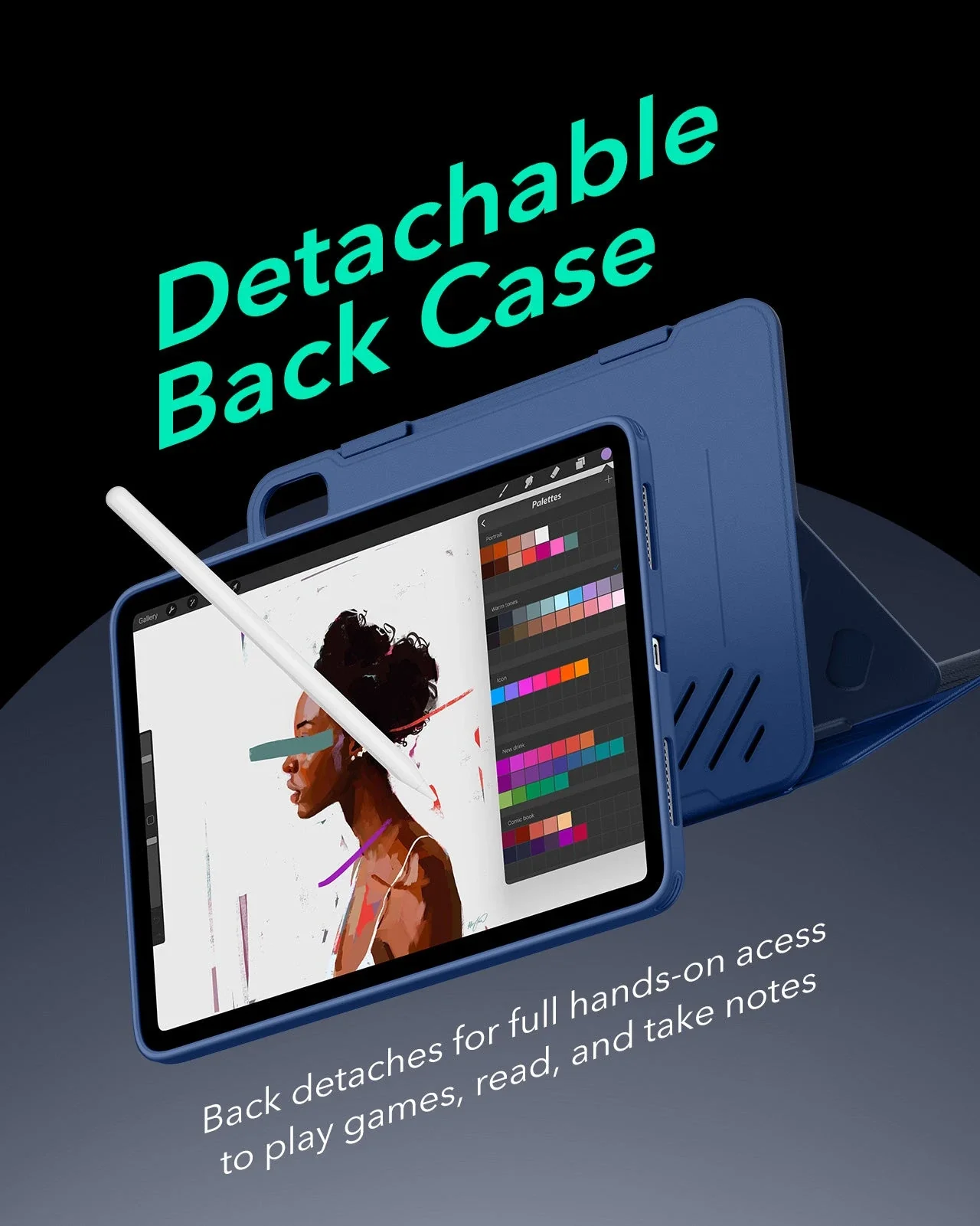 iPad Air 13ʺ (2024) Shift Magnetic Case - Navy Blue - Image 5
