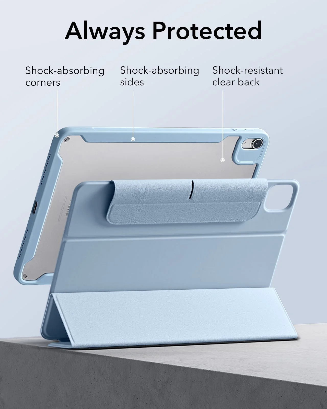 iPad Air 11ʺ (2024), Air 10.9ʺ (5th/4th Gen) Rebound Hybrid Case 360 - Black - Image 7