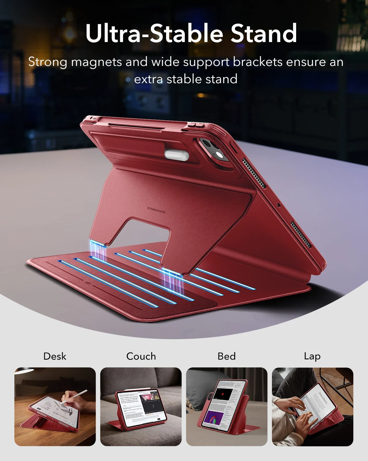 iPad Pro 13ʺ (2024) Shift Magnetic Case - Red - Image 4
