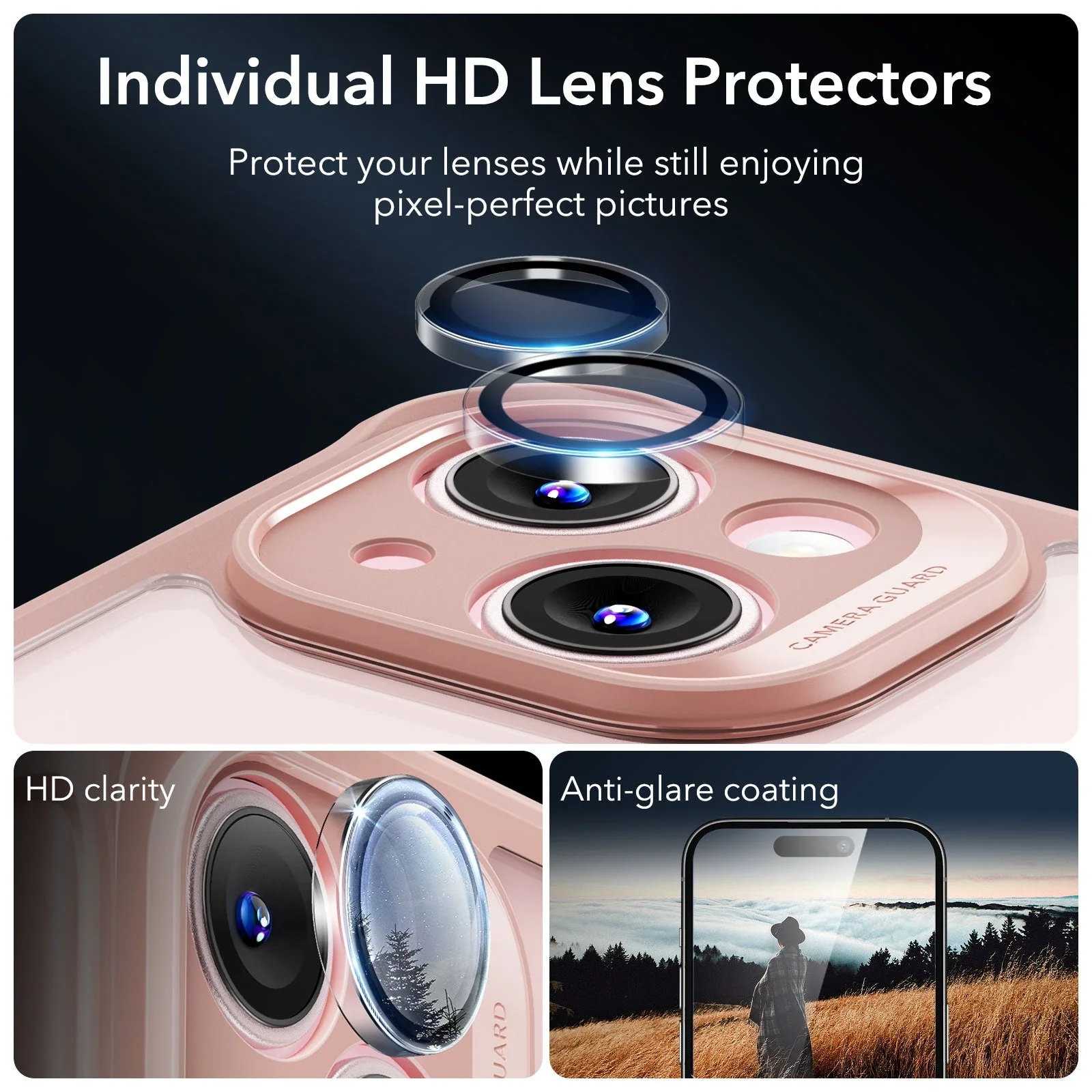 iPhone 15 Armor Tough Case (HaloLock) - Clear Pink - Image 5