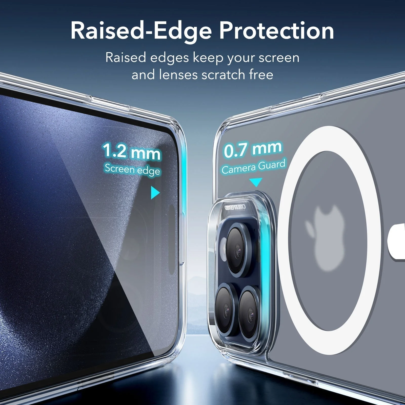 iPhone 15 Pro Classic Hybrid Case (HaloLock) - Clear - Image 4