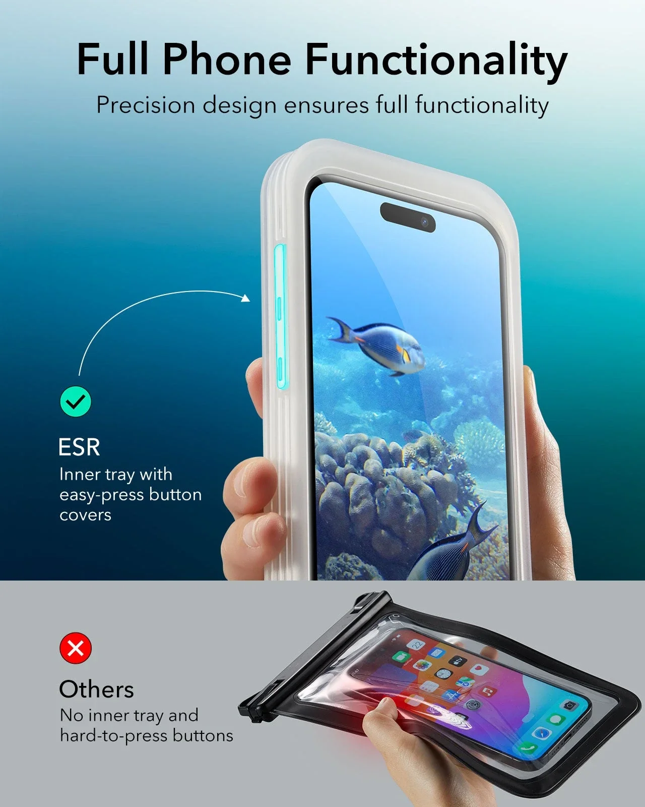 iPhone 15 Pro Max/14 Pro Max Waterproof Phone Pouch Pro - Titanium - Image 4