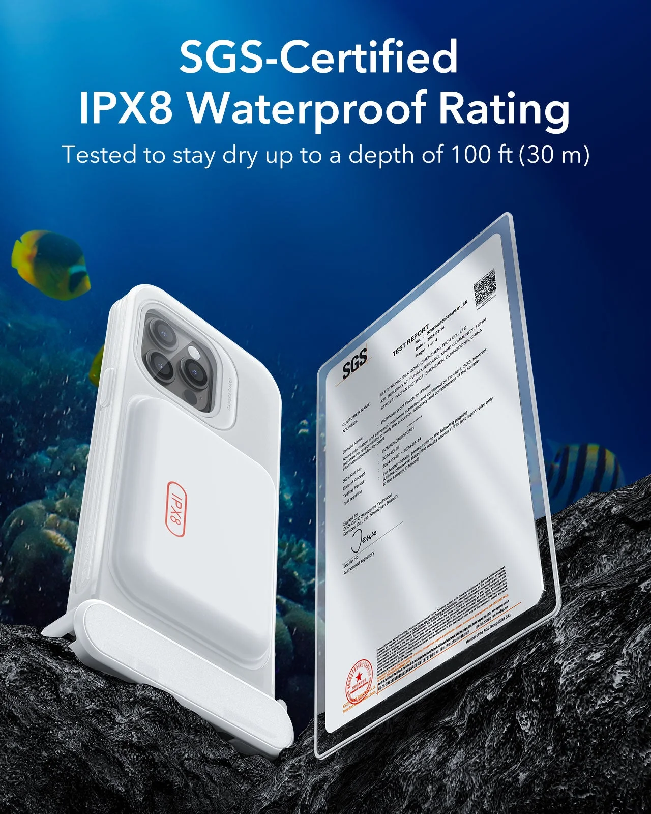 iPhone 15 Pro Max/14 Pro Max Waterproof Phone Pouch Pro - Titanium - Image 7