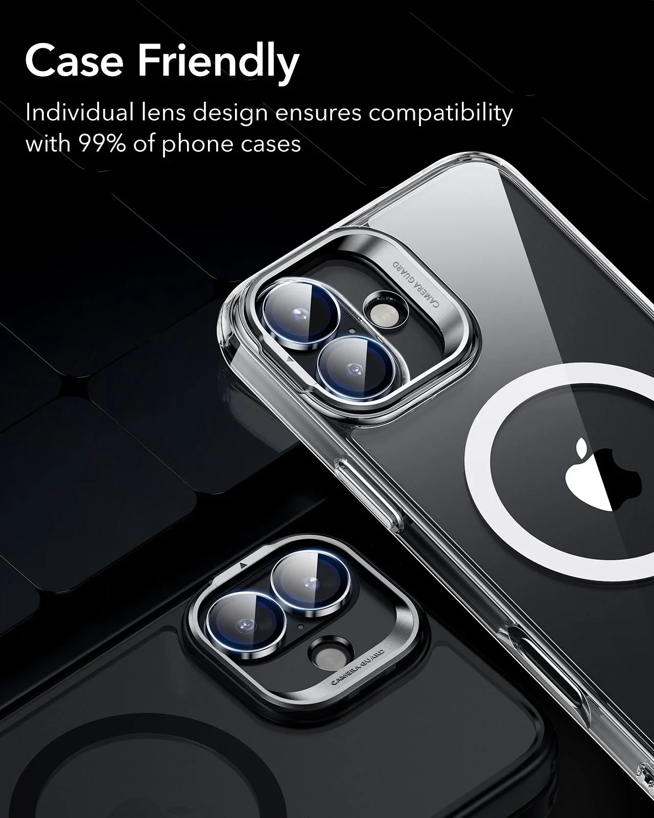 iPhone 16/16 Plus Armorite Camera Lens Protectors - Clear - Image 8