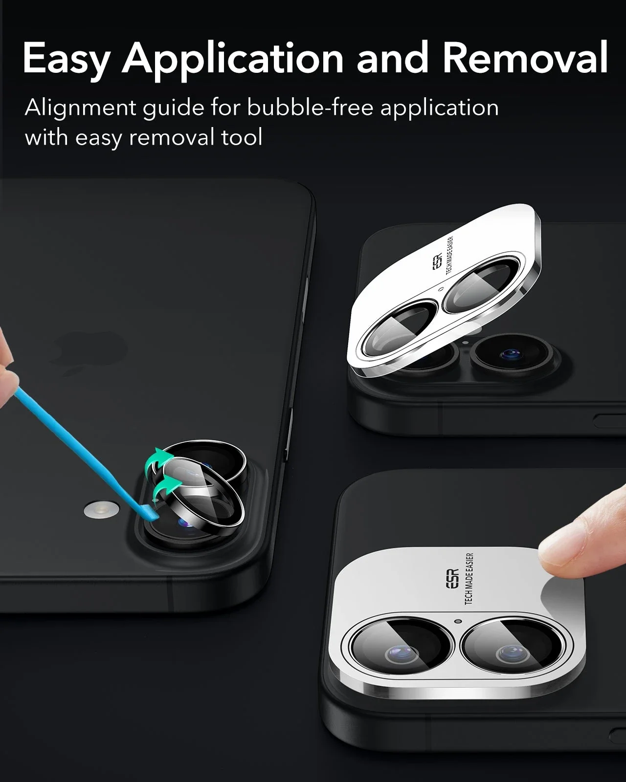 iPhone 16/16 Plus Armorite Camera Lens Protectors - Clear - 2 Pack - Image 6