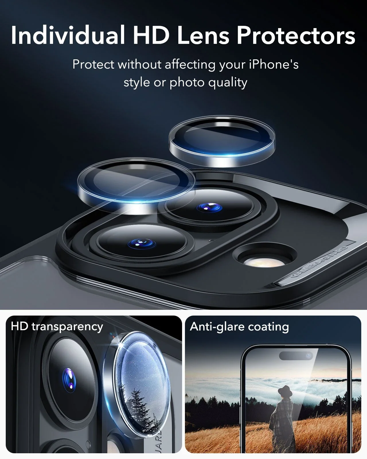 iPhone 16 Plus Armor Tough Case (HaloLock) - Clear Black - Image 6