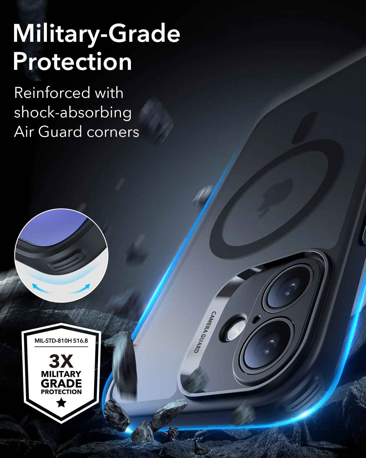 iPhone 16 Plus Classic Pro Case (HaloLock) Set - Clear - Image 4