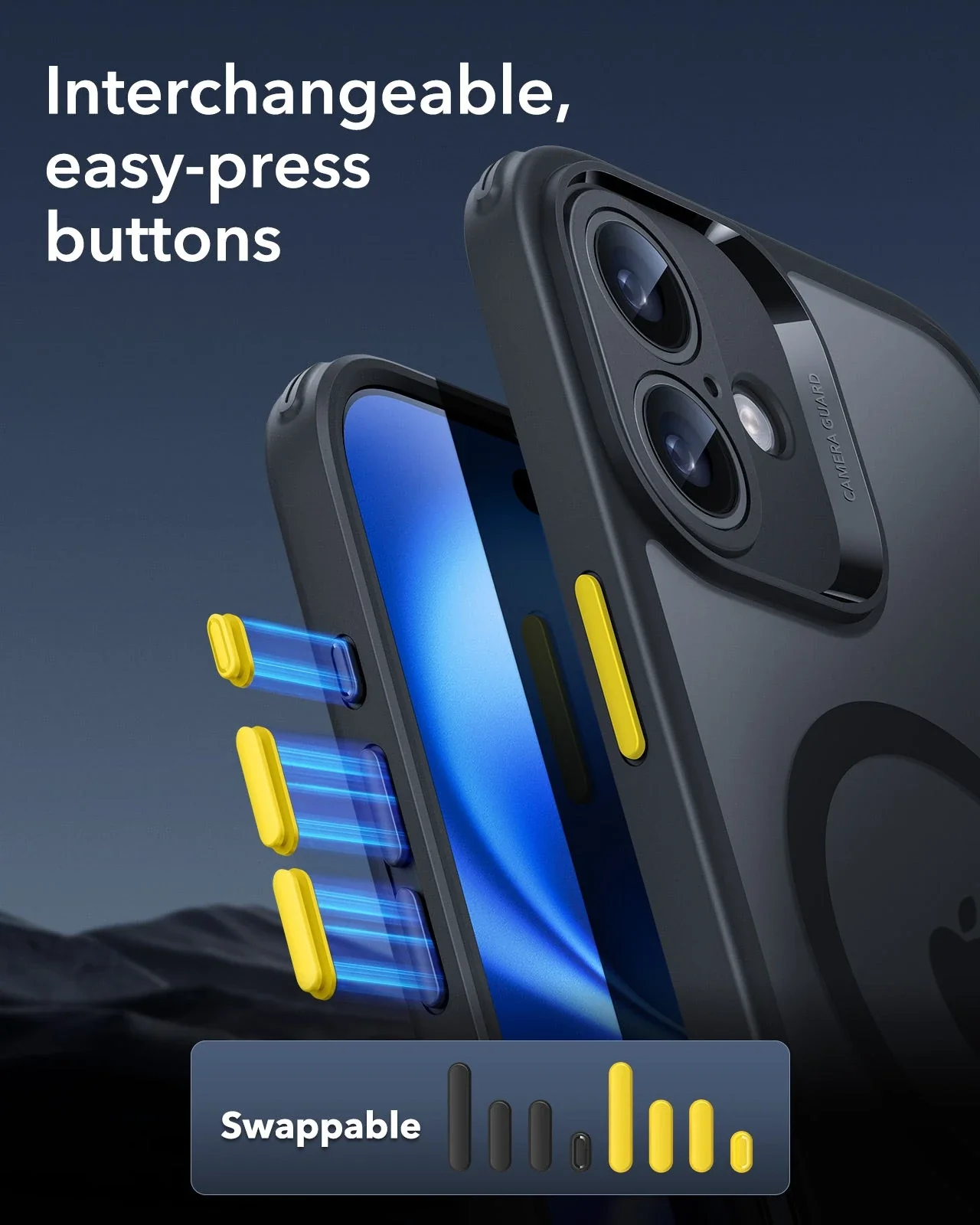 iPhone 16 Plus Classic Pro Case (HaloLock) Set - Frosted Blue - Image 6