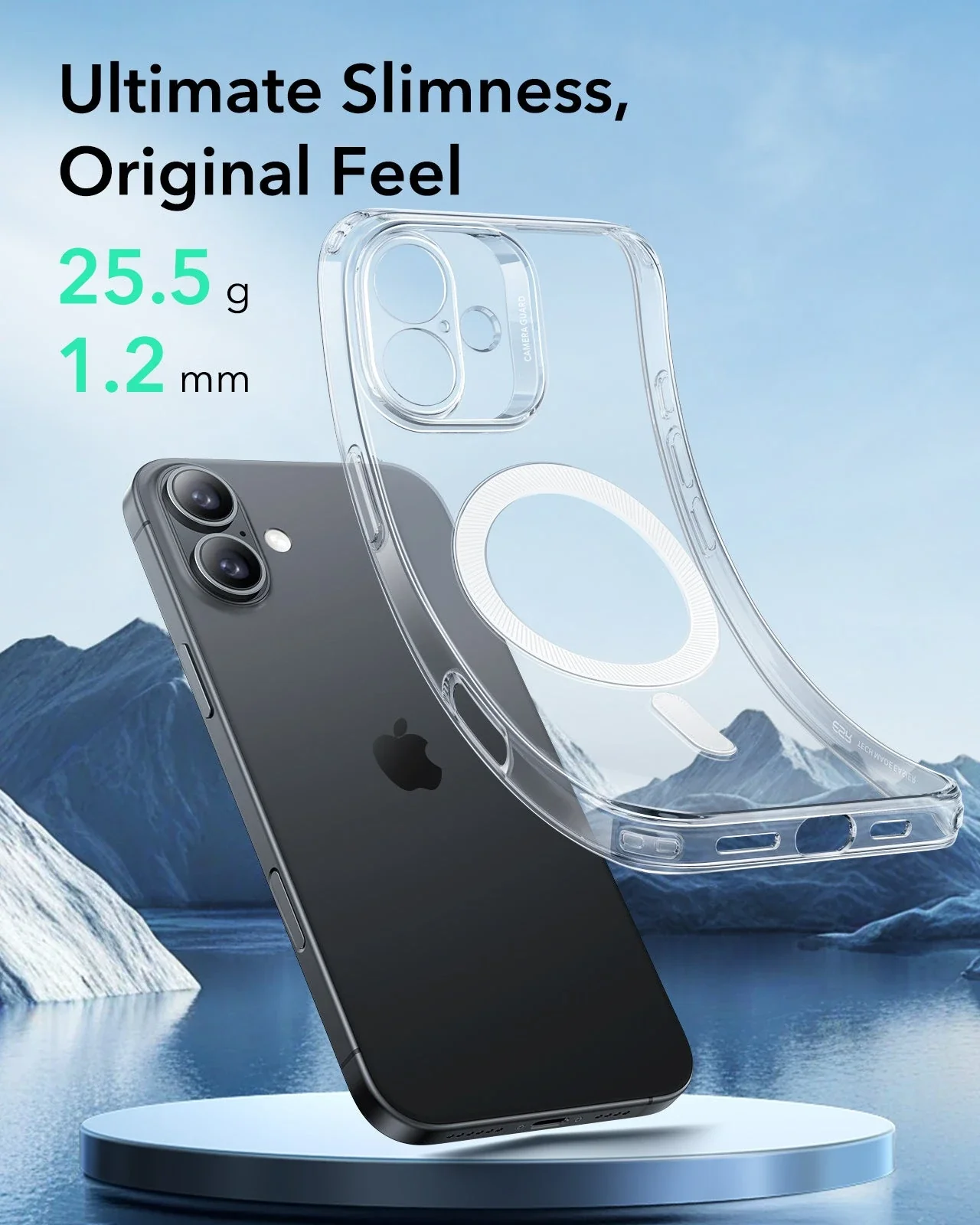 iPhone 16 Plus Zero Clear Case (HaloLock) - Clear - Image 3