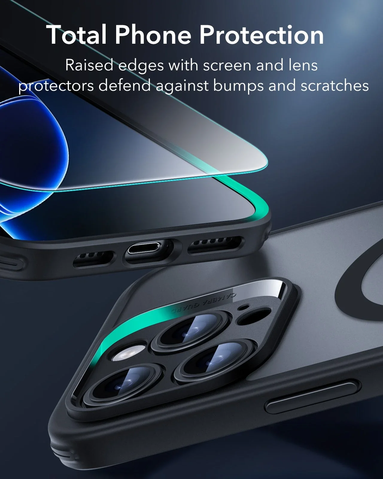 iPhone 16 Pro Classic Pro Case (HaloLock) Set - Clear - Image 5