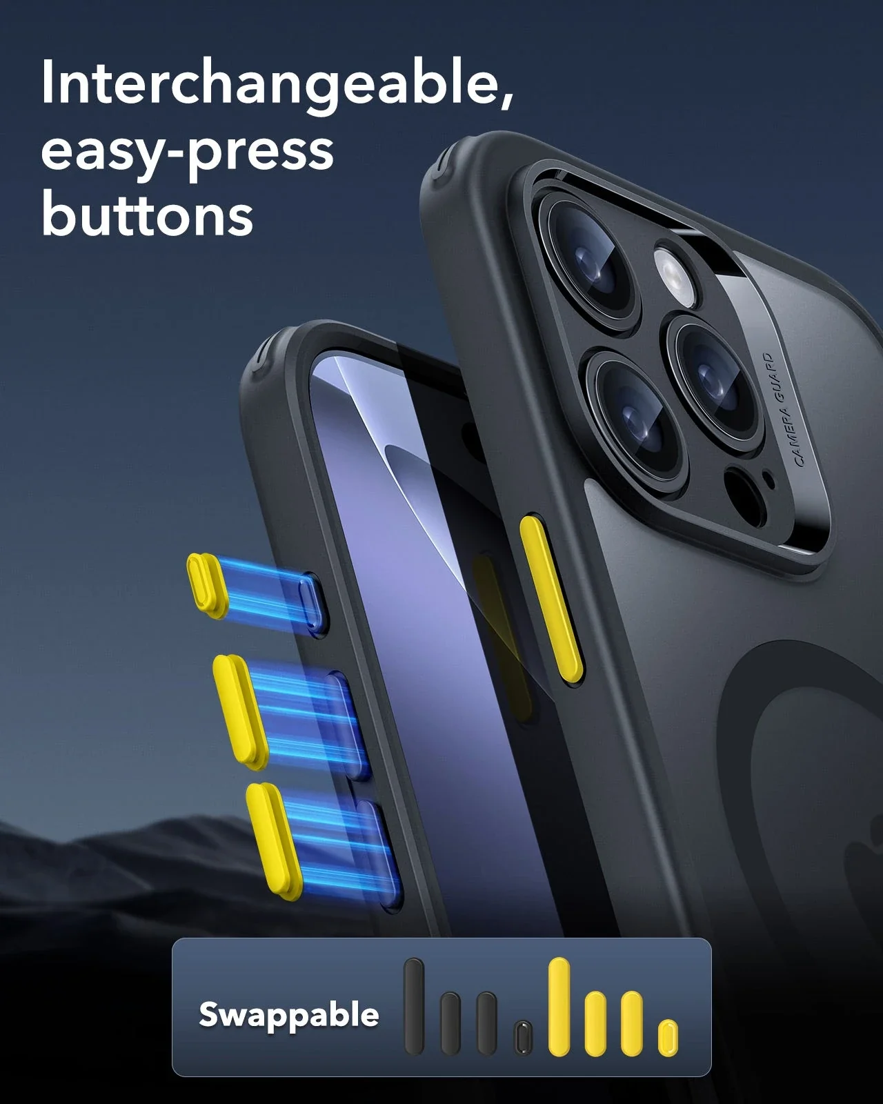 iPhone 16 Pro Classic Pro Case (HaloLock) Set - Clear - Image 6
