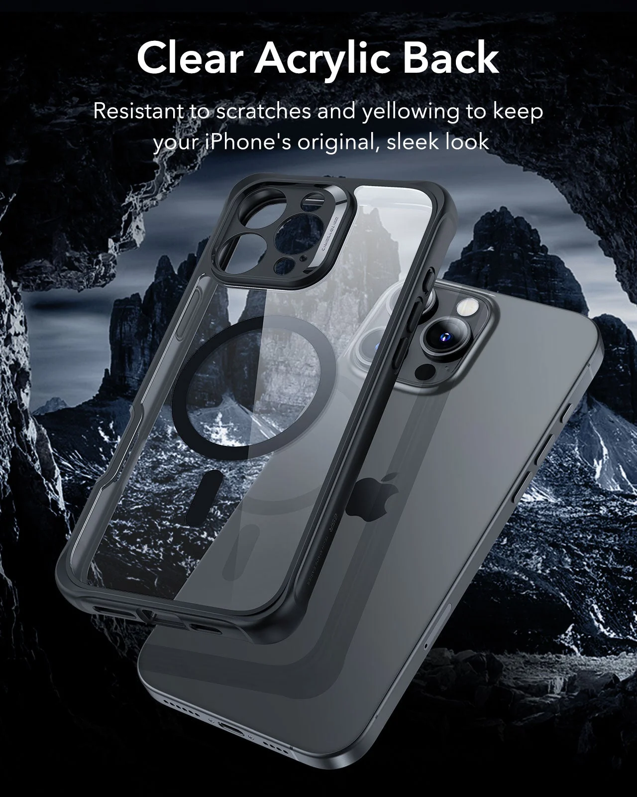 iPhone 16 Pro Max Armor Tough Case (HaloLock) - Frosted Black - Image 8