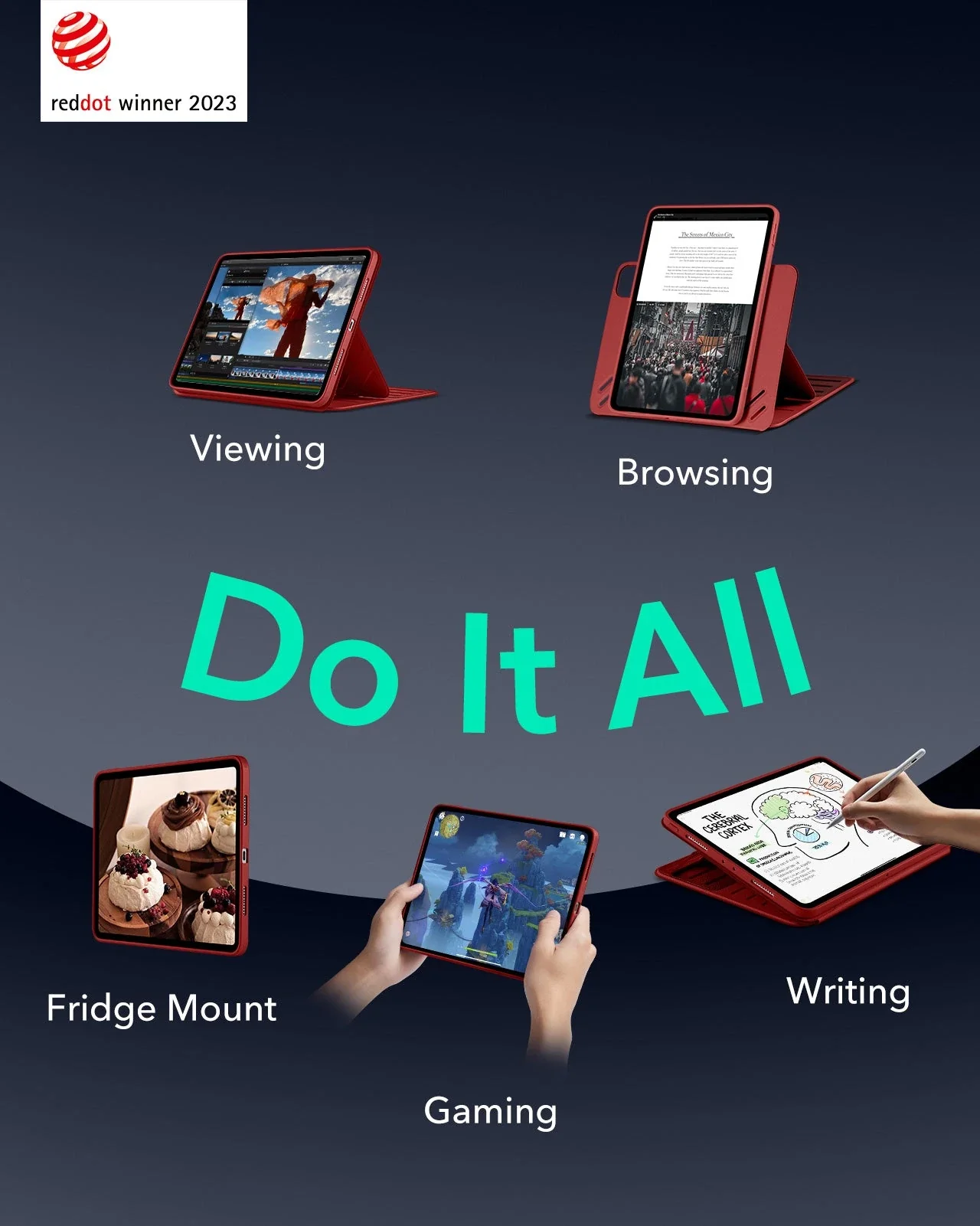 iPad Pro 11ʺ (2024) Shift Magnetic Case - Red - Image 3