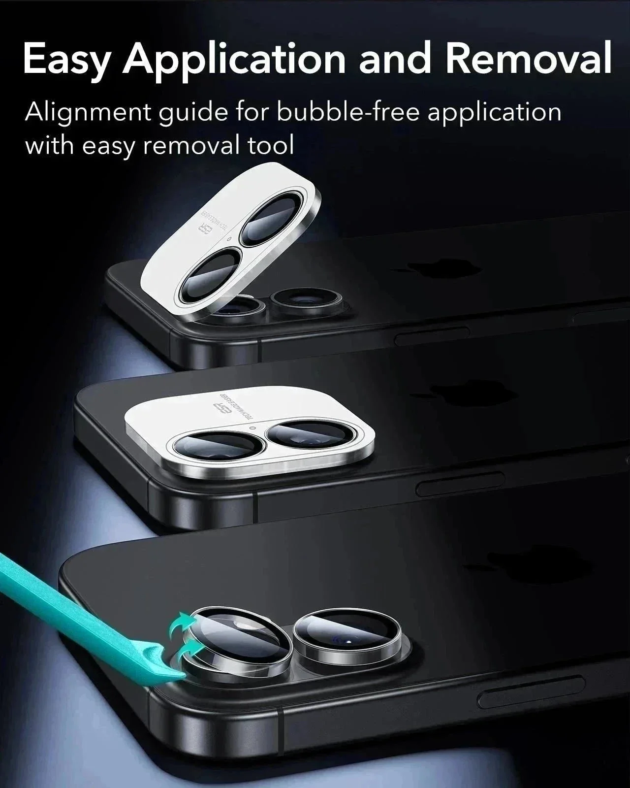 iPhone 17 Bundle Classic Hybrid Magnetic Case (Camera Control, Stash Stand) and Armorite Privacy Screen Protector - Clear - Image 12