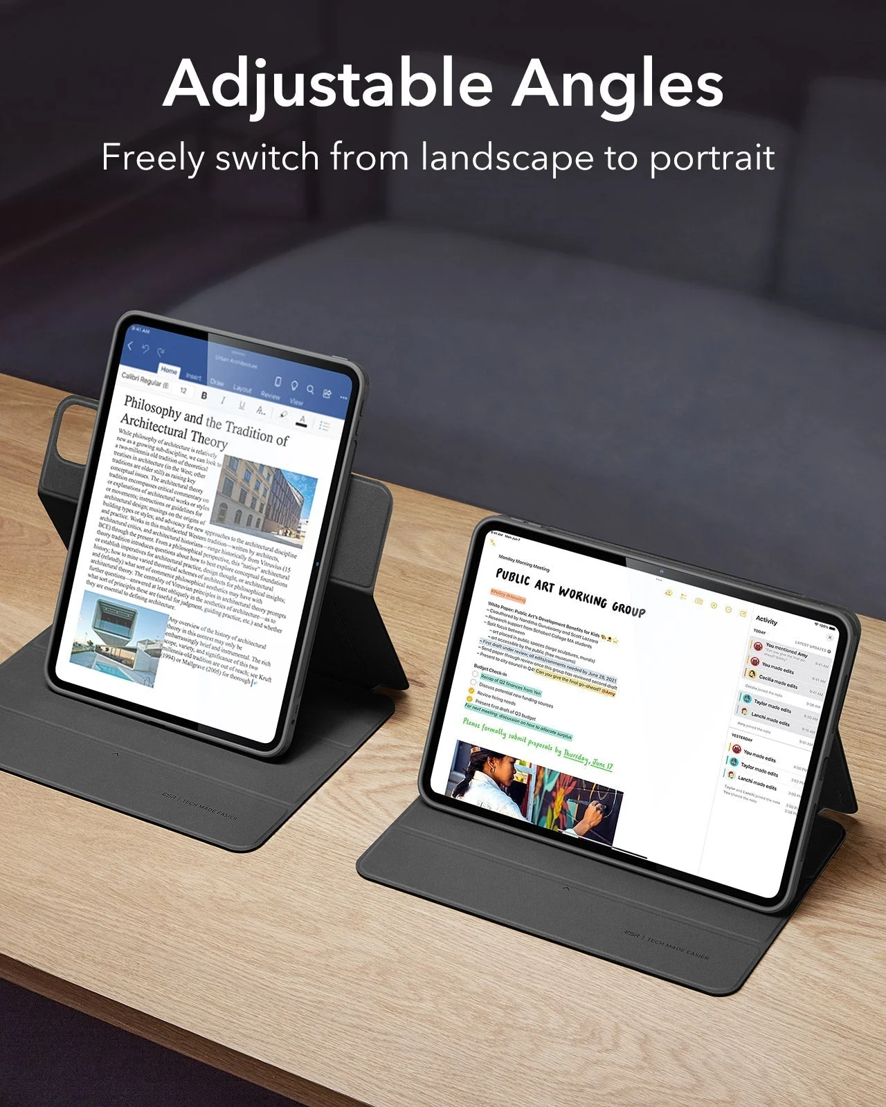 iPad Pro 13ʺ (2024) Rebound Hybrid Case 360 - Navy Blue - Image 5