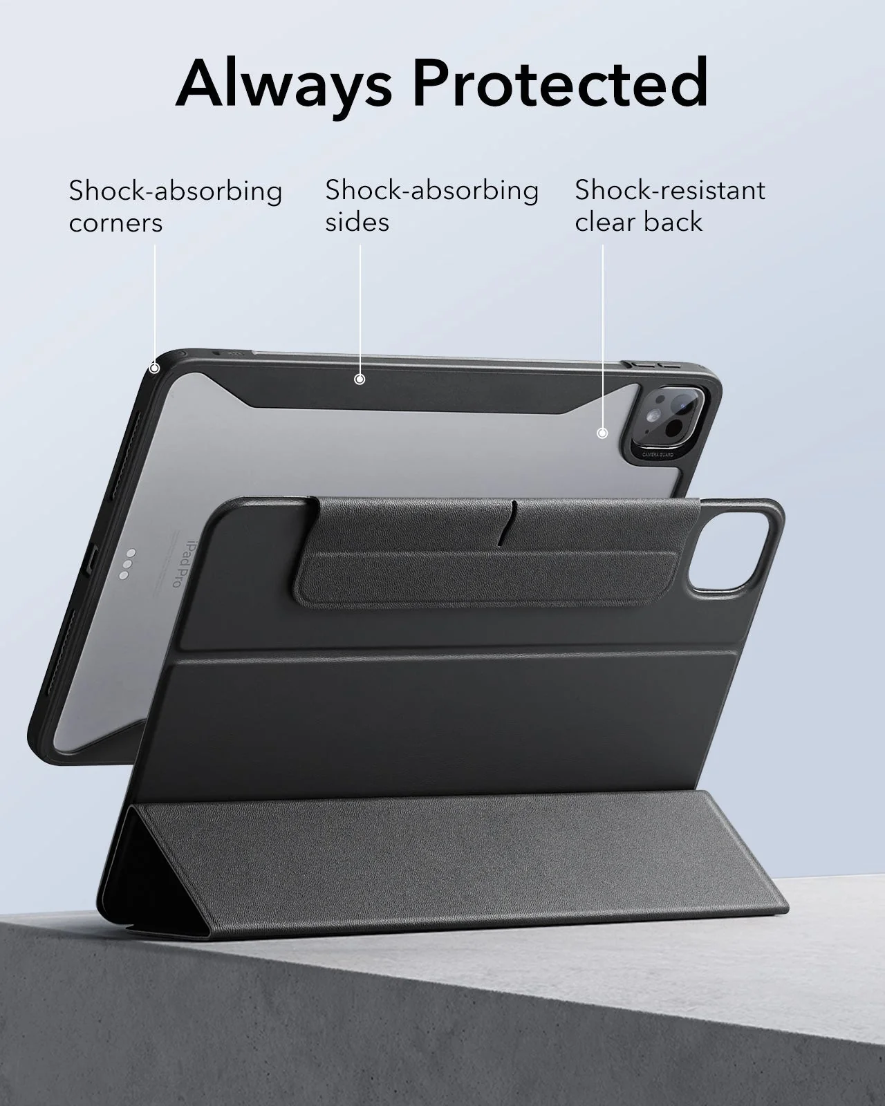 iPad Pro 13ʺ (2024) Rebound Hybrid Case 360 - Navy Blue - Image 7