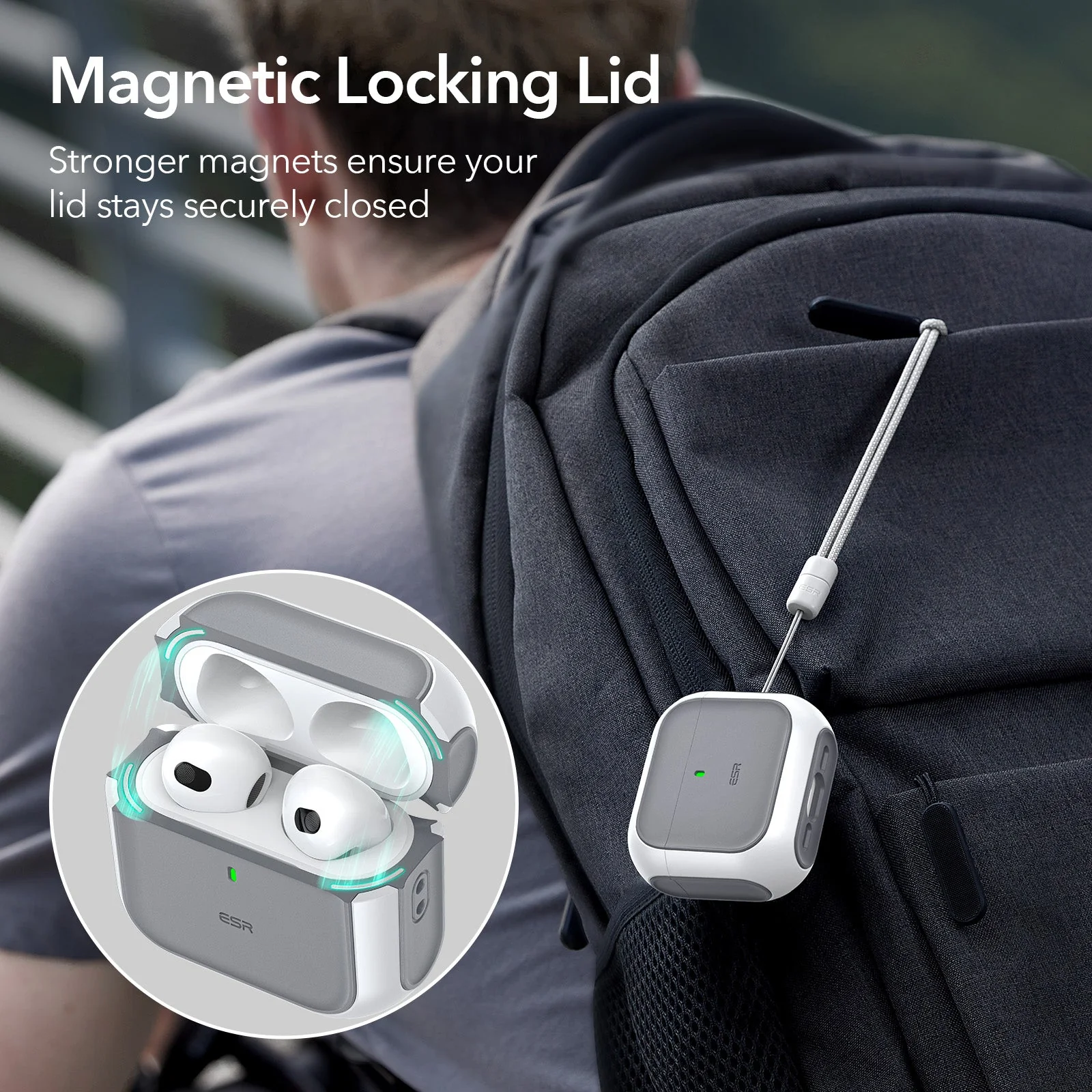 Orbit Hybrid Everyday-Carry Bundle for AirPods 4 - Titanium - Image 4